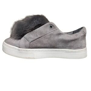 Sam Edelman Women's Leya Fashion Platform Sneaker Gray 8.5 Slip On Casual Girly